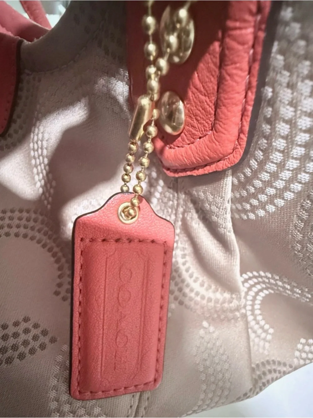 Vintage - Coach Ashley Dotted Op Art Shoulder Bag